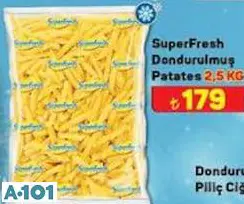 SUPERFRESH DONDURULMUŞ PATATES 2,5 KG